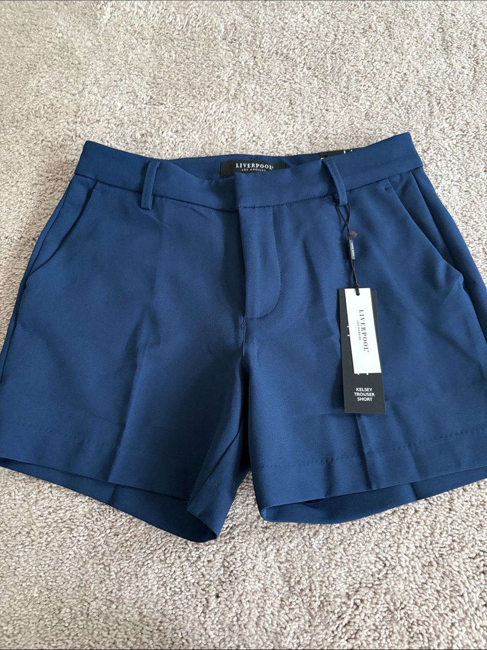 Liverpool Navy Kelsey Trouser-Style Shorts